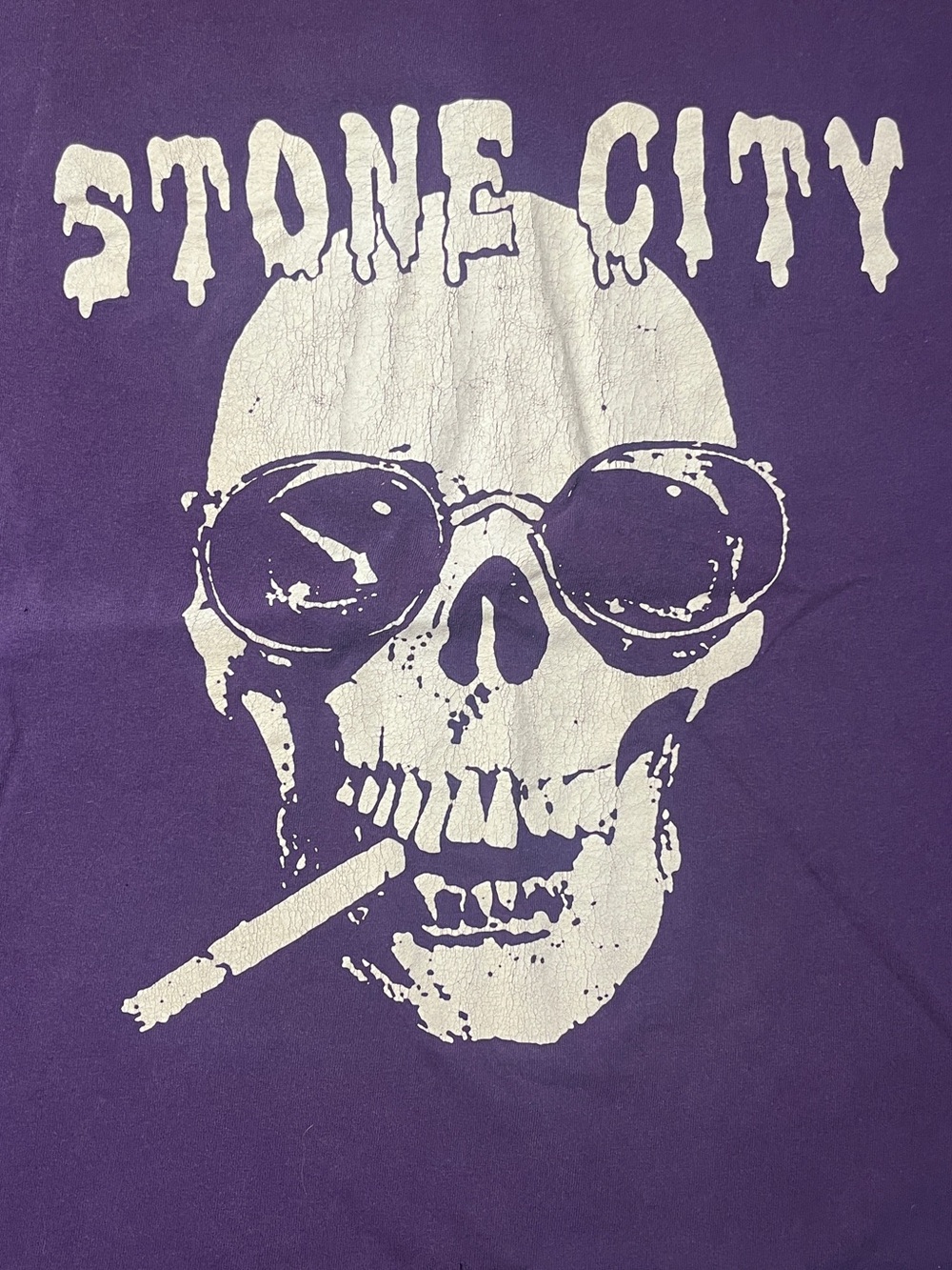 Large Purple Stone City T-shirt